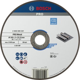 Bosch Accessories Bosch Power Tools 2608600321 Vágótárcsa, egyenes 180 mm 1 db