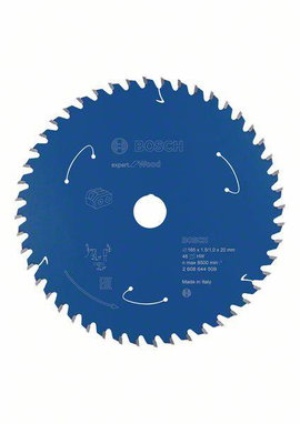 Bosch Accessories Kreissägeblatt Ø 165x20x1,5mm 48 WZ HM Expert for Wood 2608644509 Körfűrészlap 165