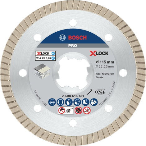 Bosch Accessories 2608615131 Bosch Power Tools Gyémánt bevonatú vágótárcsa Ø 115 mm 1 db