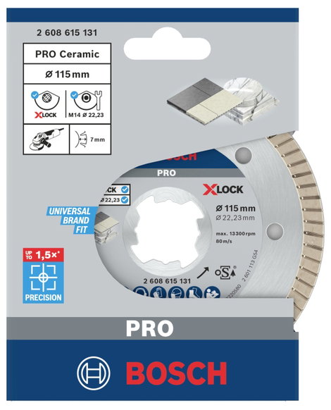 Bosch Accessories 2608615131 Bosch Power Tools Gyémánt bevonatú vágótárcsa Ø 115 mm 1 db 3. kép