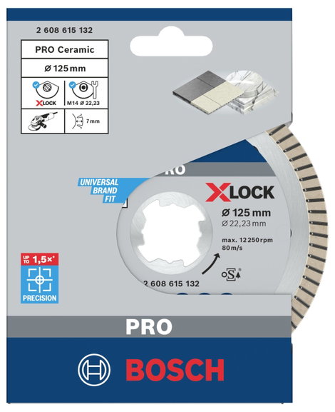 Bosch Accessories 2608615132 Bosch Power Tools Gyémánt bevonatú vágótárcsa Ø 125 mm 1 db 3. kép