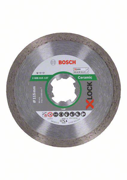 Bosch Accessories 2608615137 Bosch Power Tools Gyémánt bevonatú vágótárcsa Ø 115 mm 1 db