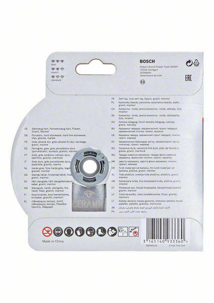 Bosch Accessories 2608615138 X-LOCK Diamanttrennscheibe Sta 125x22,23x1,6x7mm Ceramic Gyémánt bevona 3. kép