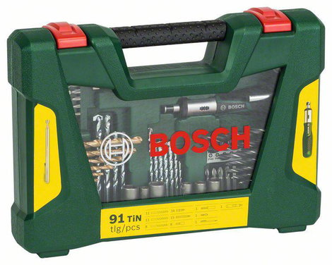 Bosch Accessories 2607017195 V-Line TiN 91 részes Univerzális fúrókészlet 2. kép