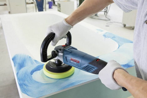 Bosch Professional GPO 14 CE 0601389000 Polírozógép 230 V 1400 W 750 - 3000 fordulat/perc 180 mm 2. kép