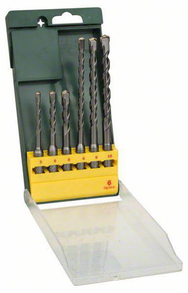 Bosch Accessories Promoline 2607019447 Keményfém Kalapácsfúró készlet 6 részes 5 mm, 6 mm, 6 mm, 8 m
