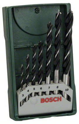 Bosch Accessories 2607019580 Fa spirál fúró készlet 7 részes 3 mm, 4 mm, 5 mm, 6 mm, 7 mm, 8 mm, 10 