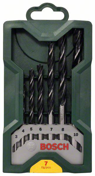 Bosch Accessories 2607019580 Fa spirál fúró készlet 7 részes 3 mm, 4 mm, 5 mm, 6 mm, 7 mm, 8 mm, 10  2. kép