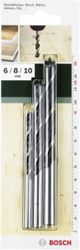 Bosch Accessories 2609255308 Fa spirál fúró készlet 3 részes 6 mm, 8 mm, 10 mm Hengeres befogószár 1 bélyegkép