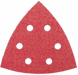 Bosch Accessories 2609256A50 Delta csiszolópapír Tépőzárral, Lyukas Szemcsézet (num) 80 Sarokméret 9