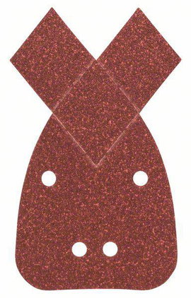 Bosch Accessories 2607017113 Multi csiszolópapír készlet Tépőzárral, Lyukas Szemcsézet (num) 80, 120