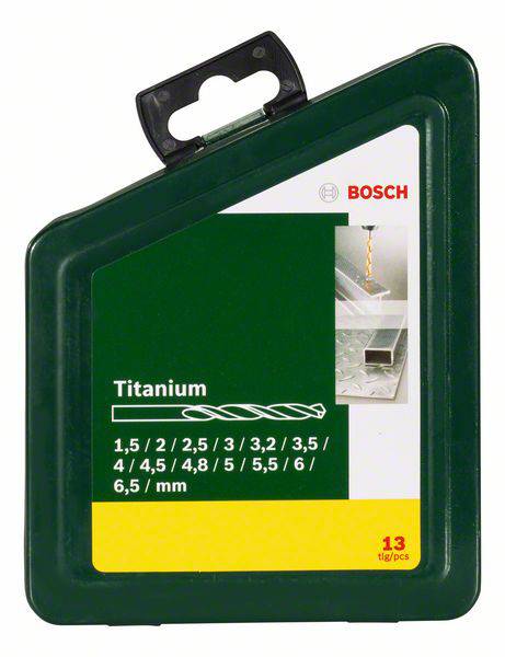 Bosch Accessories 2607019436 HSS Fém spirálfúró készlet 13 részes TiN DIN 338 Hengeres befogószár 1 2. kép