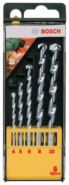 Bosch Accessories Promoline 2607019438 Keményfém Kő spirálfúró készlet 5 részes 4 mm, 5 mm, 6 mm, 8 2. kép