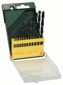 Bosch Accessories 2607019441 HSS Fém spirálfúró készlet 13 részes Hengertekercselt DIN 338 Hengeres 