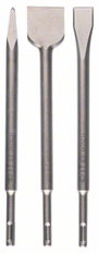 Bosch Accessories 2607019457 Promoline Véső készlet 3 részes Teljes hossz 250 mm SDS-Plus 1 készlet bélyegkép