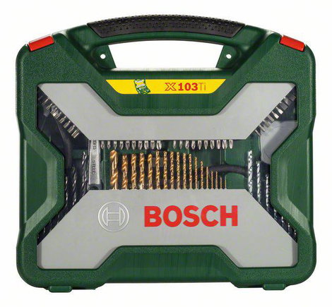 Univerzális fúró- és szerszámkészlet, 103 részes, Bosch Accessories 2607019331 X-Line TiN 2. kép