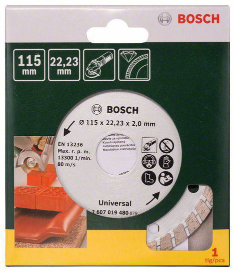 Bosch Accessories 2607019480 Bosch Power Tools Gyémánt bevonatú vágótárcsa 1 db 2. kép