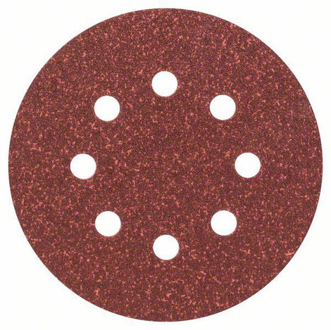 Bosch Accessories 2607019492 Excenter csiszolópapír Tépőzárral, Lyukas Szemcsézet (num) 60 (Ø) 125 m