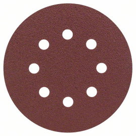 Bosch Accessories 2607019493 Excenter csiszolópapír Tépőzárral, Lyukas Szemcsézet (num) 80 (Ø) 125 m