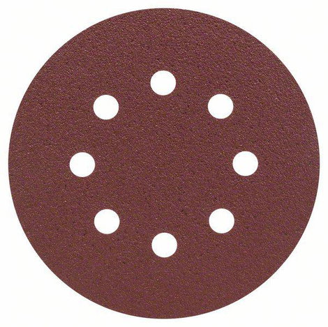 Bosch Accessories 2607019493 Excenter csiszolópapír Tépőzárral, Lyukas Szemcsézet (num) 80 (Ø) 125 m