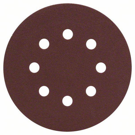 Bosch Accessories 2607019494 Excenter csiszolópapír Tépőzárral, Lyukas Szemcsézet (num) 120 (Ø) 125