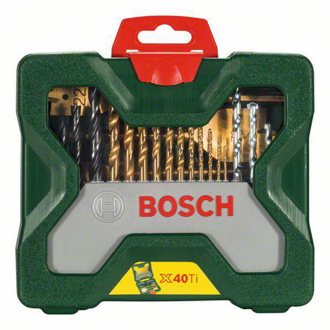 Bosch Accessories 2607019600 X-Line TiN 40 részes Univerzális fúrókészlet 2. kép