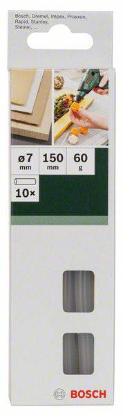 Bosch Accessories 2609256A04 Ragasztópisztoly rúd 7 mm 150 mm Átlátszó 60 g 10 db 2. kép