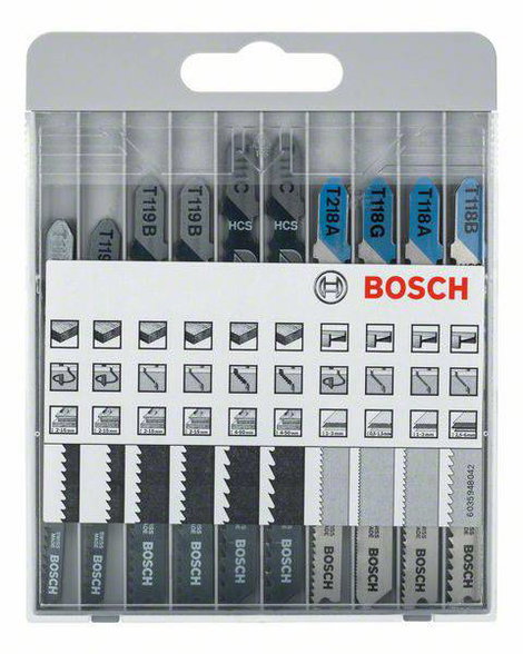 Bosch Accessories 2607010630 10 részes Basic for Metal and Wood szúrófűrészlap-készlet - T 119 BO T 2. kép