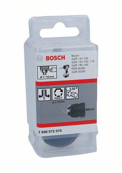 Gyorsbefogó fúrótokmány, 10 mm-ig - 1 – 10 mm, 1/4 - 6k Bosch 2608572075 2. kép