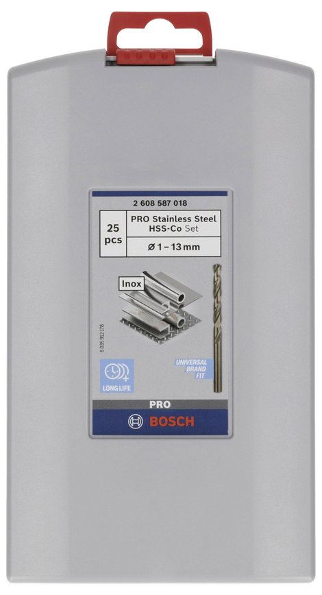 HSS fém spirálfúró készlet, 25 részes, kobalt, DIN 338, Bosch Accessories 2608587018 3. kép