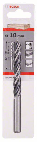 Bosch Accessories 2608596307 Fa spirál fúró 10 mm Teljes hossz 120 mm Hengeres befogószár 1 db 2. kép