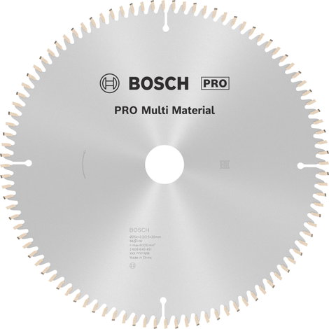 Bosch Accessories Multi Material 2608640451 Keményfém körfűrészlap 254 x 30 x 3.2 mm Fogak száma (co