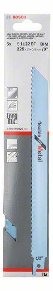 Bosch 2608656020 Szablyafűrészlap, S 1122 EF - Flexible for Metal 5 db 2. kép