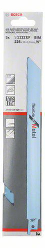 Bosch 2608656020 Szablyafűrészlap, S 1122 EF - Flexible for Metal 5 db 2. bélyegkép