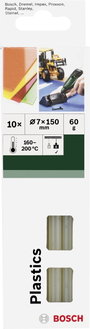 Bosch Accessories Plastics Ragasztópisztoly rúd 7 mm 150 mm Átlátszó 60 g 10 db bélyegkép