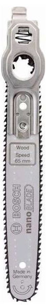 Mikro láncfűrészlap, Bosch Accessories nanoBLADE Wood Speed 65 2609256D86 bélyegkép