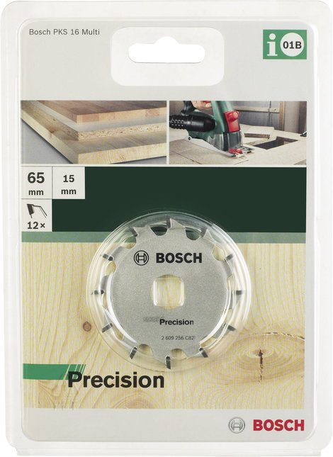 Bosch Accessories Precision 2609256C82 Körfűrészlap 65 x 15 mm Fogak száma (collonként): 12 1 db 2. kép