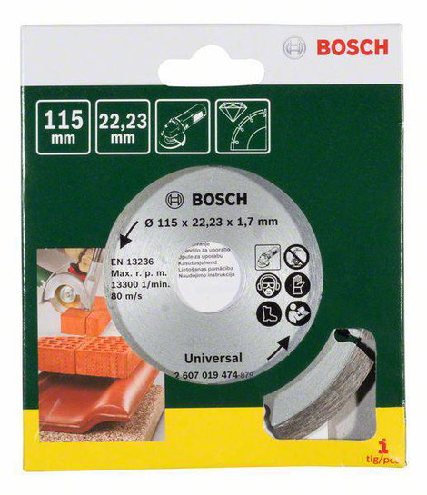 Bosch Accessories 2607019474 Bosch Power Tools Gyémánt bevonatú vágótárcsa 1 db 2. kép