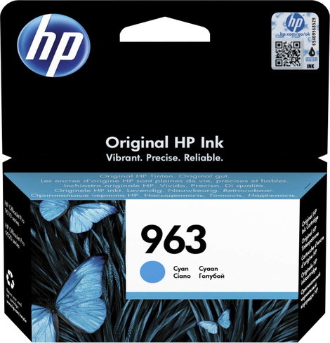 HP Tinta 963 Eredeti Cián 3JA23AE