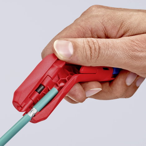 Knipex 16 95 02 SB ErgoStrip Kábel csupaszoló Alkalmas Kerek vezetékek, Nedves helyiség kábel, Adtav 10. kép
