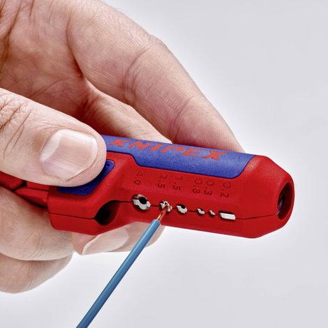 Knipex 16 95 02 SB ErgoStrip Kábel csupaszoló Alkalmas Kerek vezetékek, Nedves helyiség kábel, Adtav 7. kép
