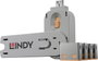 USB port blokkoló dugó, vakdugó, 4 db-os készlet, narancs, kiszedő szerszámmal, Lindy 40453 bélyegkép