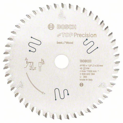 Bosch Accessories Top Precision 2608642384 Körfűrészlap 165 x 20 x 1.8 mm Fogak száma (collonként):