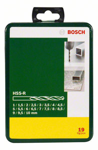 Bosch Accessories 2607019435 HSS Fém spirálfúró készlet 19 részes Hengertekercselt DIN 338 Hengeres 2. kép