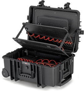 Villanyszerelő szerszámos hordtáska, üres, Knipex Robust 45 00 21 37 LE