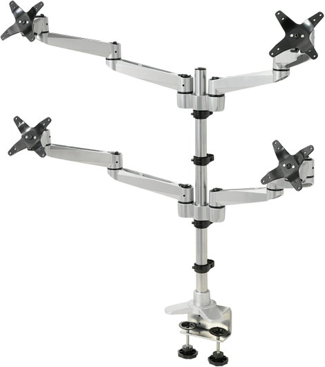 SpeaKa Professional SuperSwivel 4 részes monitor tartó, asztalra szerelhető gáznyomásos technikával,
