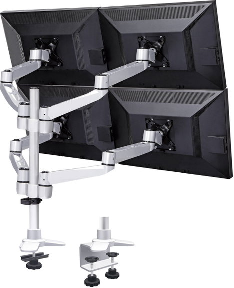 SpeaKa Professional SuperSwivel 4 részes monitor tartó, asztalra szerelhető gáznyomásos technikával, 2. kép