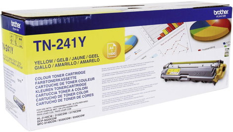 Brother Toner TN-241Y Eredeti Sárga 1400 oldal TN241Y 2. kép