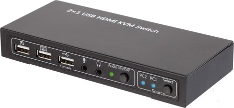 SpeaKa Professional 2 port KVM átkapcsoló HDMI USB 1920 x 1080 Pixel, 3840 x 2160 Pixel 3. kép