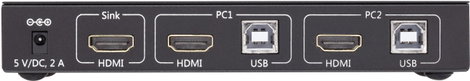 SpeaKa Professional 2 port KVM átkapcsoló HDMI USB 1920 x 1080 Pixel, 3840 x 2160 Pixel 5. kép